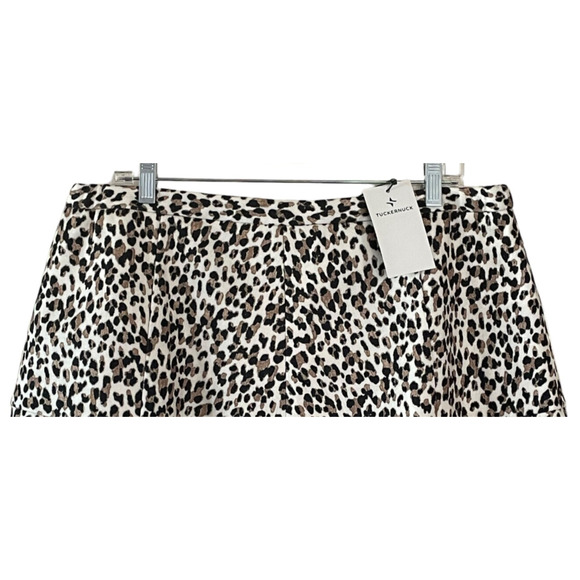 NWT TUCKERNUCK Murphy Women Plus Size XXL Black Cream Leopard Lined Full Skirt - Picture 10 of 10